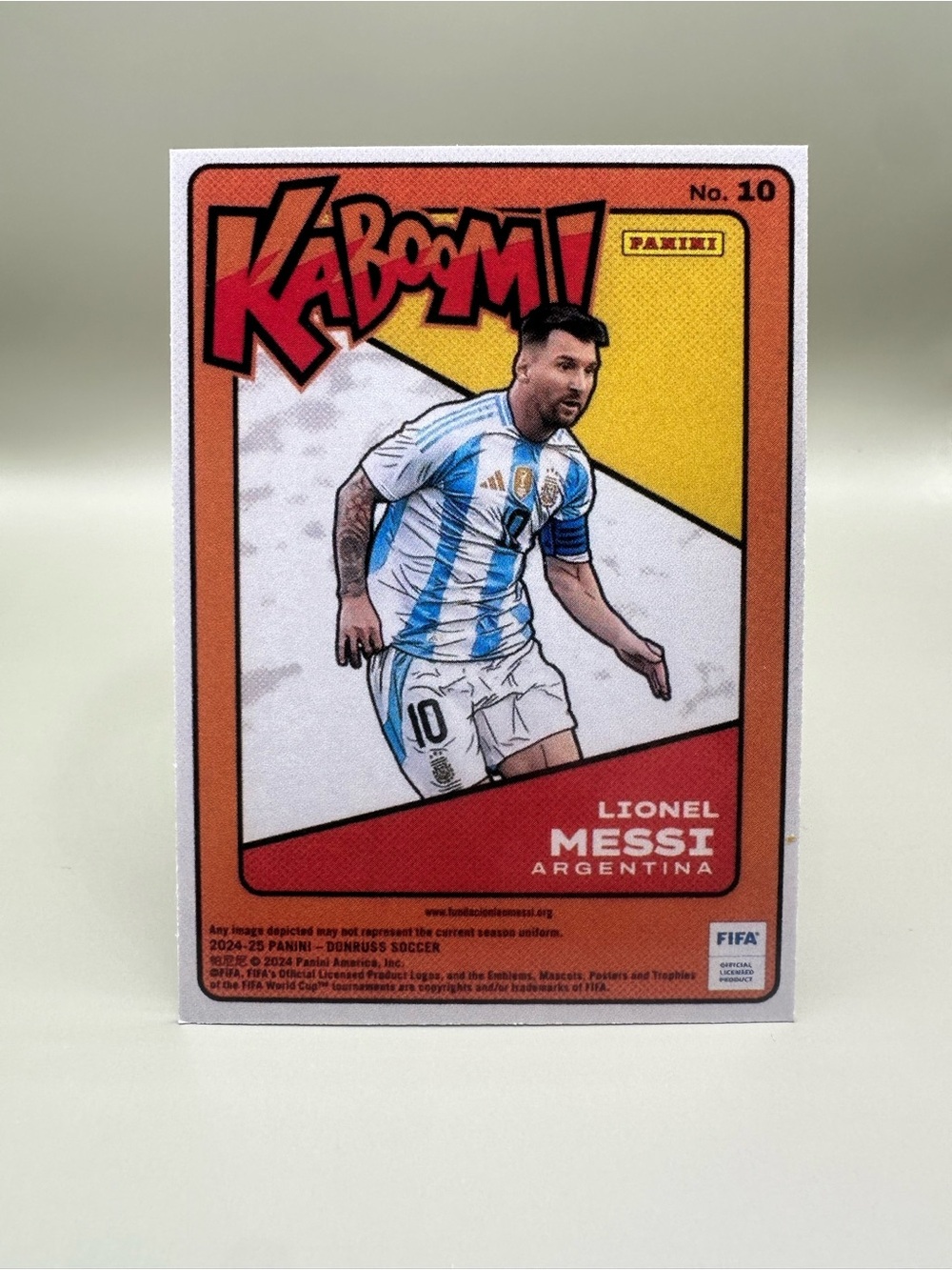 Lionel Messi 2024/25 Panini Kaboom #10 Novelty Soccer Card. Argentina - Picture 2 of 2